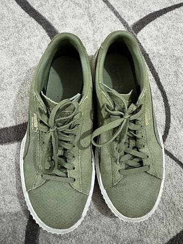 итальянская обувь бишкек: Кроссовки Puma Breaker - Цвет: оливково-зелёный (upper и шнурки в — 2