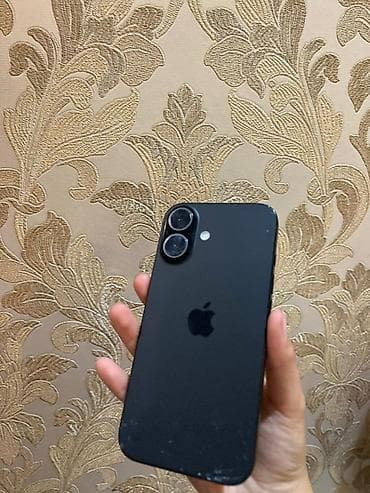 IPhone 16, 128 ГБ, Midnight, Чехол, 95 %