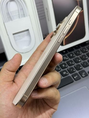 14 pro 256: IPhone 16 Pro Max, Б/у, 512 ГБ, Золотой, Коробка, 98 % — 6