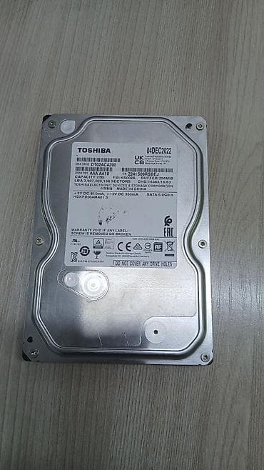 usb hdd: Накопитель для ПК, Б/у, Toshiba, HDD, 2 ТБ, 3.5", Для ПК — 1
