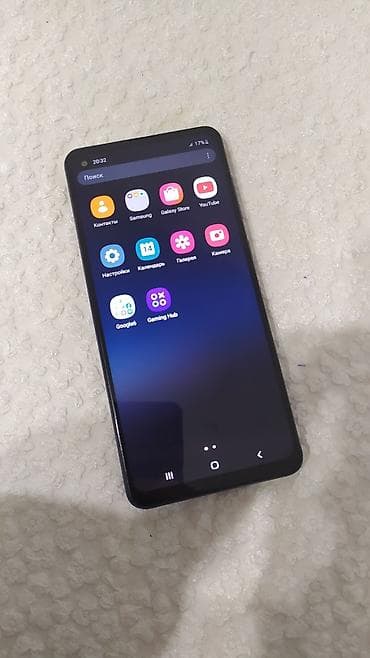 a 30 s: Samsung Galaxy A21S, Б/у, 32 ГБ, цвет - Синий, 2 SIM — 1