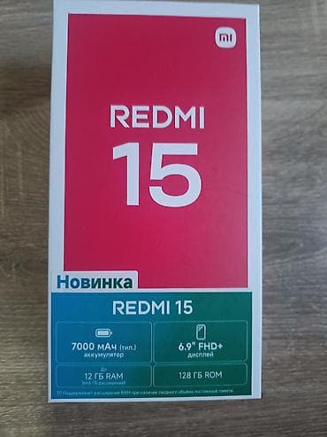 Redmi, Redmi 15, Б/у, 128 ГБ, цвет - Серебристый, 2 SIM