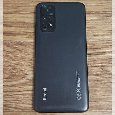 Аудиотехника: Redmi, Redmi Note 11, Б/у, 128 ГБ, цвет - Черный, 2 SIM — 1