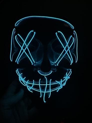 Үй жана бакча: Светящаяся неоновая маска с рисунком «X» на глазах и — 1