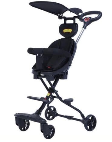 купить бу коляску прогулочную: Балдар арабасы, түсү - Кара, Колдонулган — 2