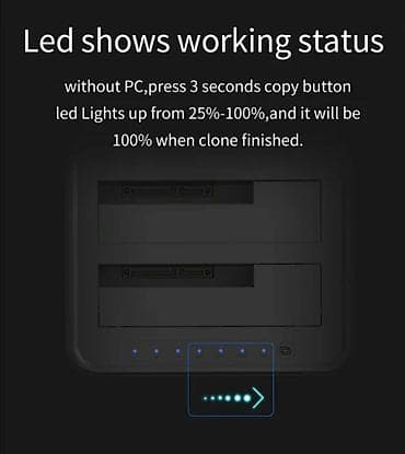 hdd: Док-станция Blueendless HD07A для SATA жестких дисков/SSD 2.5/3.5 с — 6