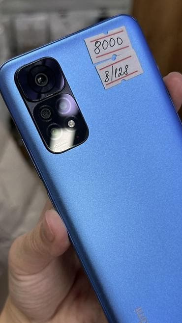 Redmi, Redmi Note 11S, Б/у, 128 ГБ, цвет - Синий, 1 SIM, 2 SIM