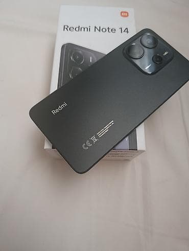 Redmi, Redmi Note 14, Новый, 128 ГБ, цвет - Черный, 2 SIM