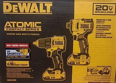 Инструменты: Dewalt dck225d2.Комбо из двух инструментов dewalt, шуруповерт dcd794 и — 1