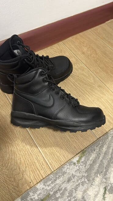 брендовый обувь: Nike Jr. Manoa Leather (BQ) – детские/юношеские кожаные ботинки. - — 1