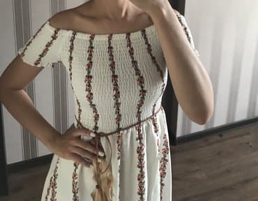 шелковое платье большого размера: Продаю красивый сарафан,размер подойдет на S и М — 2