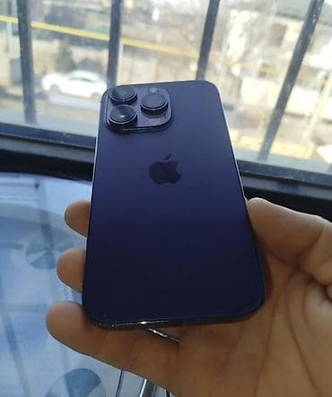 айфон 14пр: IPhone 14 Pro, 256 ГБ, Deep Purple, Коробка, 75 % — 3