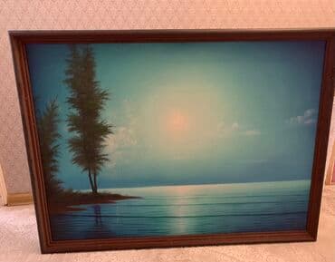 чуйкова исанова: Ыссык - Куль картина маслом на холсте 2003г — 2