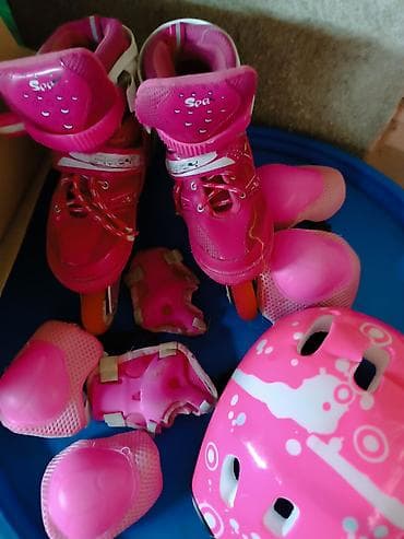 ролик: Роллики б/у размер 32 -34 регулируеться 1200, скейт 1000, вторые — 2