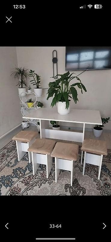 спальный гарнитур в рассрочку: Кухонный стол и стул, Новый, Платная доставка — 6