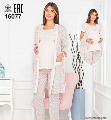 сорочки для беременных в роддом: Отличный вариант в роддом и для дома Комплект -халат + кофта+штаны — 5