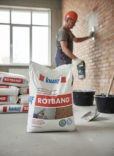 Штукатурка Knauf, Гипсовая, Ручного нанесения, Универсальная