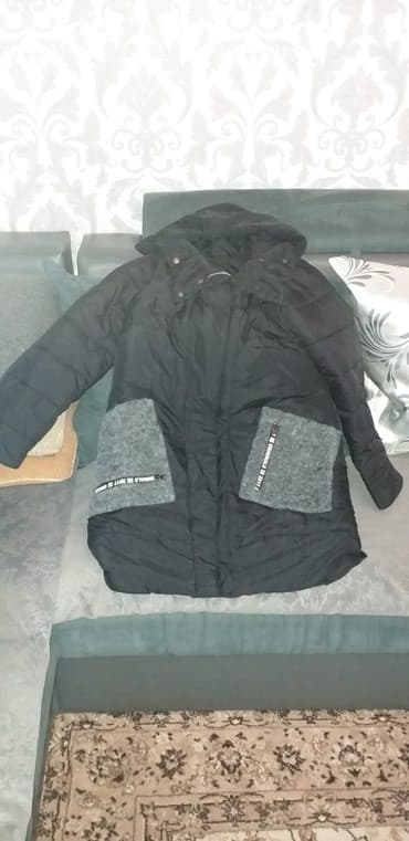 джинсы голубые: Куртка женскаяутепленная р 46-48 — 1