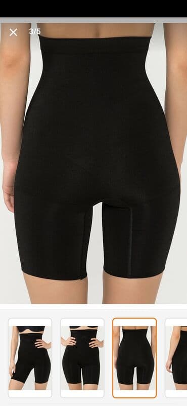 женские шорты с завышенной талией: Бесшовный корсет шорты PENTI — 2