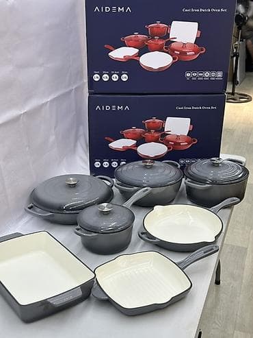 лук овощи: Чугунный набор посуды AIDEMA 7 в 1 с эмалированным покрытием Color — 1