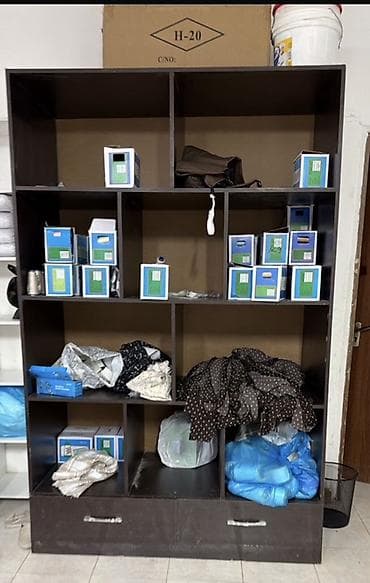 Тактайлар: Кеңсе эмереги комплекти, ДСП, түсү - Күрөң — 3