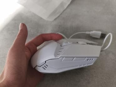 logitech pro: Проводная оптическая компьютерная мышь, белая - Подключение: USB — 4