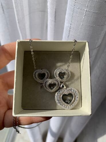 свадебные наборы ручной: Набор украшений, Проба 925, Женские, Новый — 3