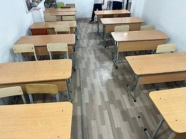 столы для обучения: Комплект парты и стула, Б/у, Самовывоз, цвет - Бежевый — 7