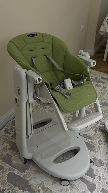 Балдар электр унаалары: Тамактандыруучу отургуч, Жаңы, Башка бренд, Пластик, Трансформер, түсү - Жашыл, Өзү алып кетүү — 2