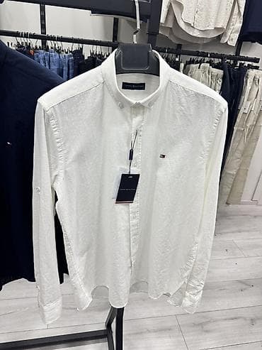 Эркектер кийими: Эркектердин көйнөгү, S, M, L, Tommy Hilfiger, Жаңы, түсү - Ак, Өзү алып кетүү — 2