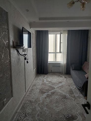 глоба: 2 комнаты, Тунгуч мкр Собственник, Без животных, от 1 года, С мебелью полностью — 4