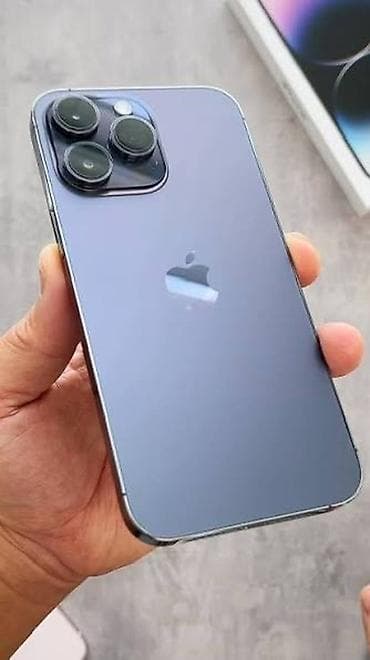 apple iphone 16: IPhone 14 Pro, Б/у, 128 ГБ, Deep Purple, Коробка — 2