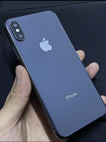 IPhone Xs, Б/у, 256 ГБ, Jet Black, Защитное стекло, 75 %