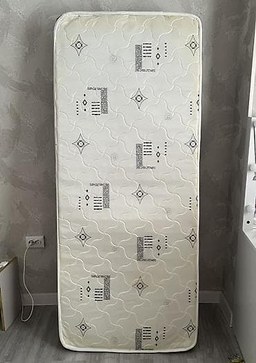 Спальный матрас, Б/у, Односпальный, Пружинный, Матрасы средней жесткости, Самовывоз — 1