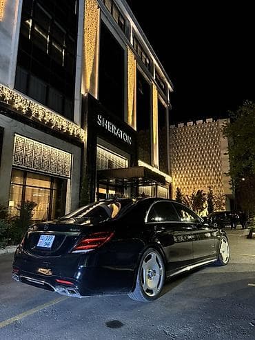крыша жабаыз: Сдаю Mercedes-Benz S-Class для кортежа, С водителем, Седан — 4