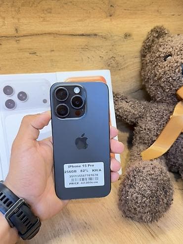 apple studio display: IPhone 15 Pro, Новый, 256 ГБ, Black Titanium, Коробка, В рассрочку, 82 % — 1