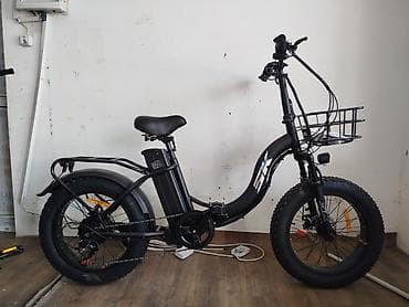 Электровелосипед складной Fat Tire с передней корзиной - Тип at lalafo.kg Электровелосипед складной Fat Tire с передней корзиной - Тип