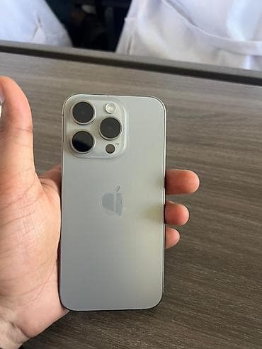 nokia e50: IPhone 15 Pro, Б/у, 128 ГБ, Natural Titanium, Чехол, 85 % — 4