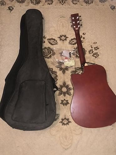 Музыкалык аспаптар: Акустическая гитара Wster (дредноут с вырезом) в комплекте — 3