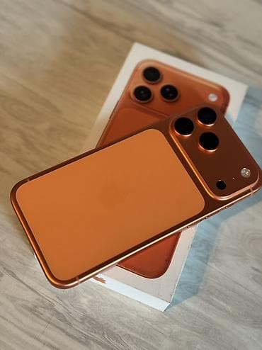 китайский айыон: IPhone 17 Pro Max, 256 ГБ, Оранжевый, Коробка, 100 % — 1