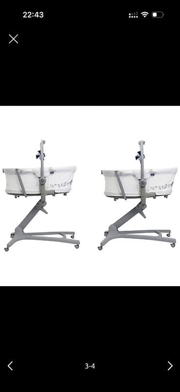 Манежи-кровати: Многофункциональная детская люлька-качалка 3-в-1 на стойке - Формат — 3