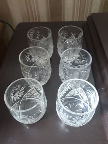 хрусталь ваза: Хрусталь: фужеры, рюмки, стаканы стопочки. 1.Фужеры "лилия" 6шт — 5