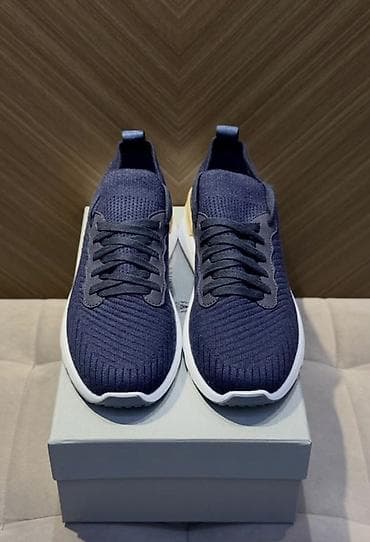 nike react: Кроссовки Brunello Cucinelli, темно‑синие - Верх: трикотажный knit с — 4