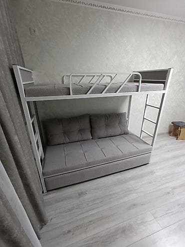 двухярусная диван кровать: Двухъярусная кровать, Новый, С выкатной системой — 7