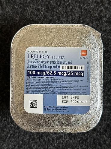 Мед. товарлар: Trelegy Ellipta 100/62.5/25 mcg Продаю оригинальный ингалятор Trelegy — 3