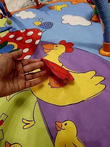 Батуты: Развивающий коврик с дугами и подвесными игрушками для малышей - — 4