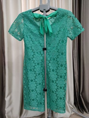 прокат карнавальных костюмов в бишкеке бишкек: Вечернее платье, Короткая модель, С рукавами, L — 1