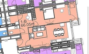 кв баят: 2 комнаты, 66 м², 11 этаж, Готовая ПСО (под самоотделку) — 3