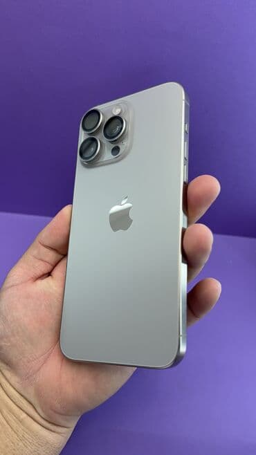 купить айфон 15 про макс бишкек: IPhone 15 Pro Max, Колдонулган, 512 ГБ, 90 % — 13
