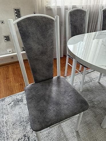 small table: Кухонный стол и стул, цвет - Белый — 5